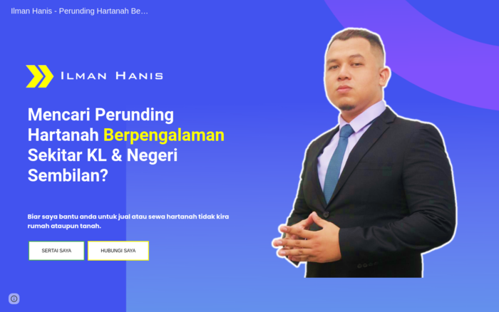 Ilman Hanis – Real Estate Negotiater